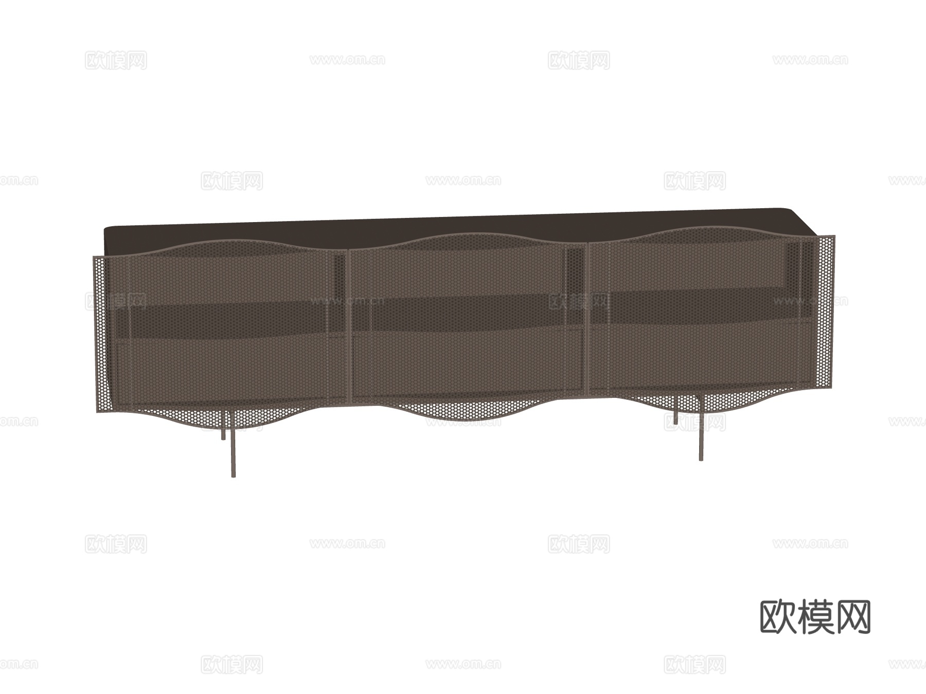 现代电视柜su模型