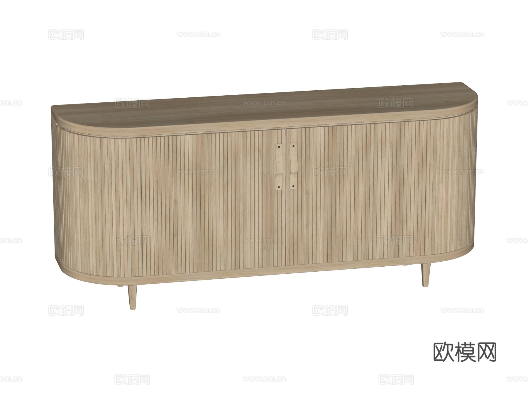 现代电视柜装饰柜su模型