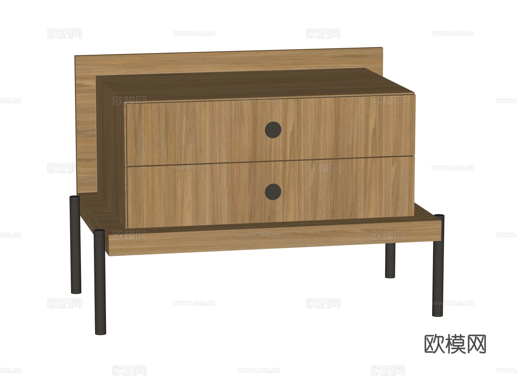 现代床头柜装饰柜角几边几su模型