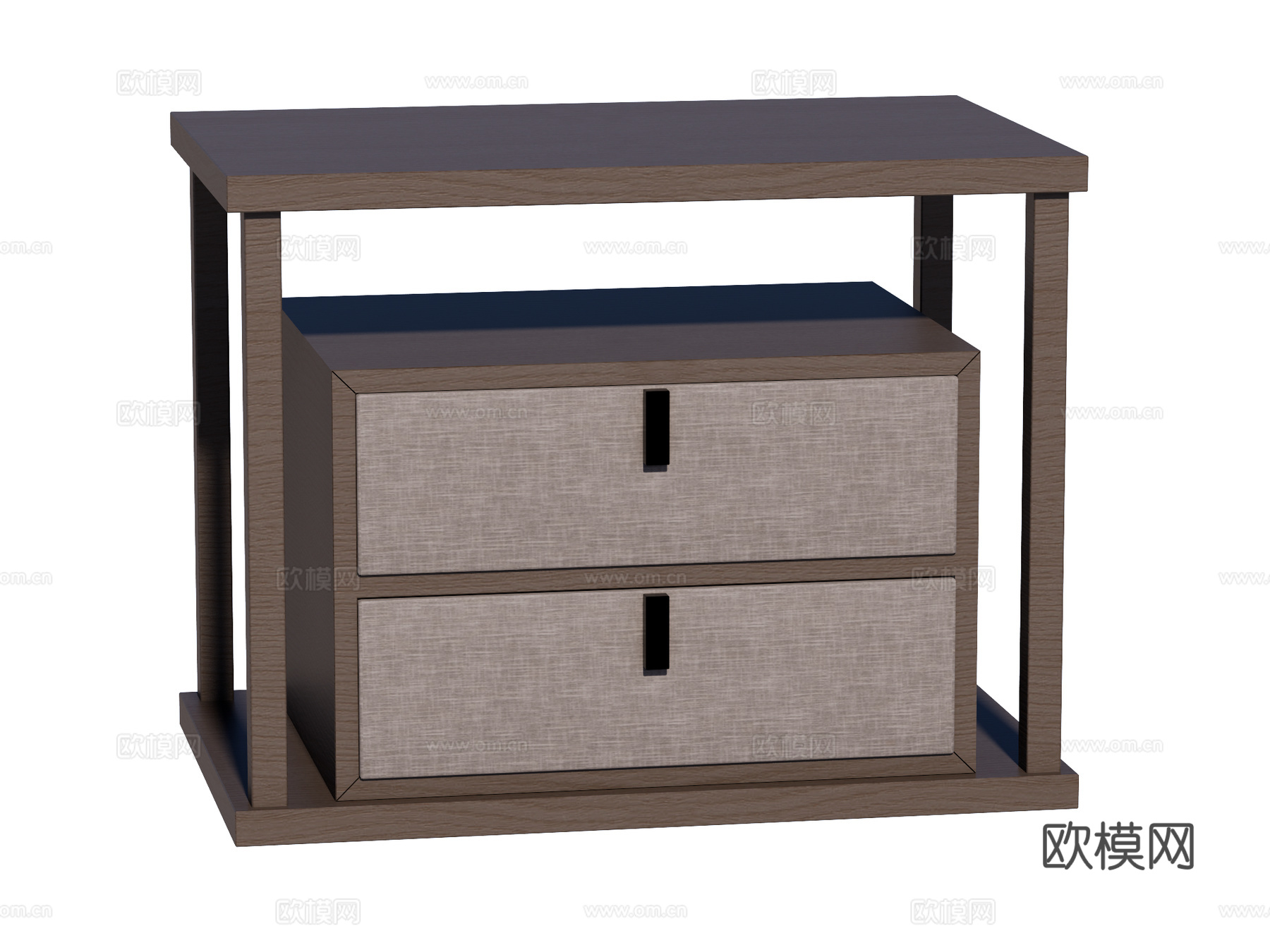 现代床头柜装饰柜角几边几su模型