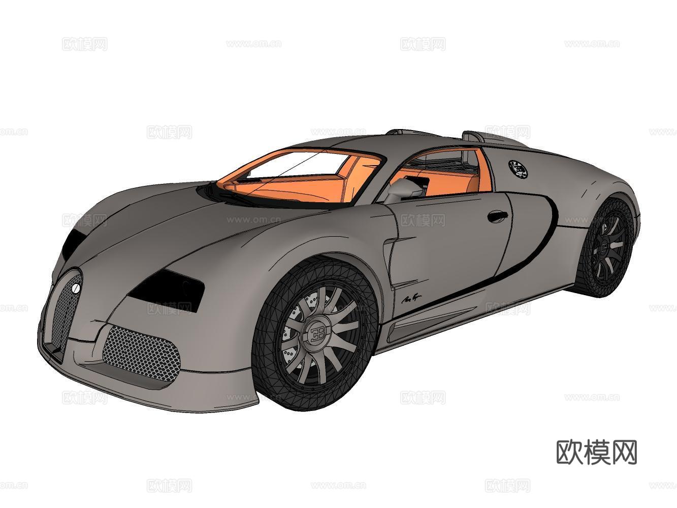 跑车su模型下载（渲染图2）
