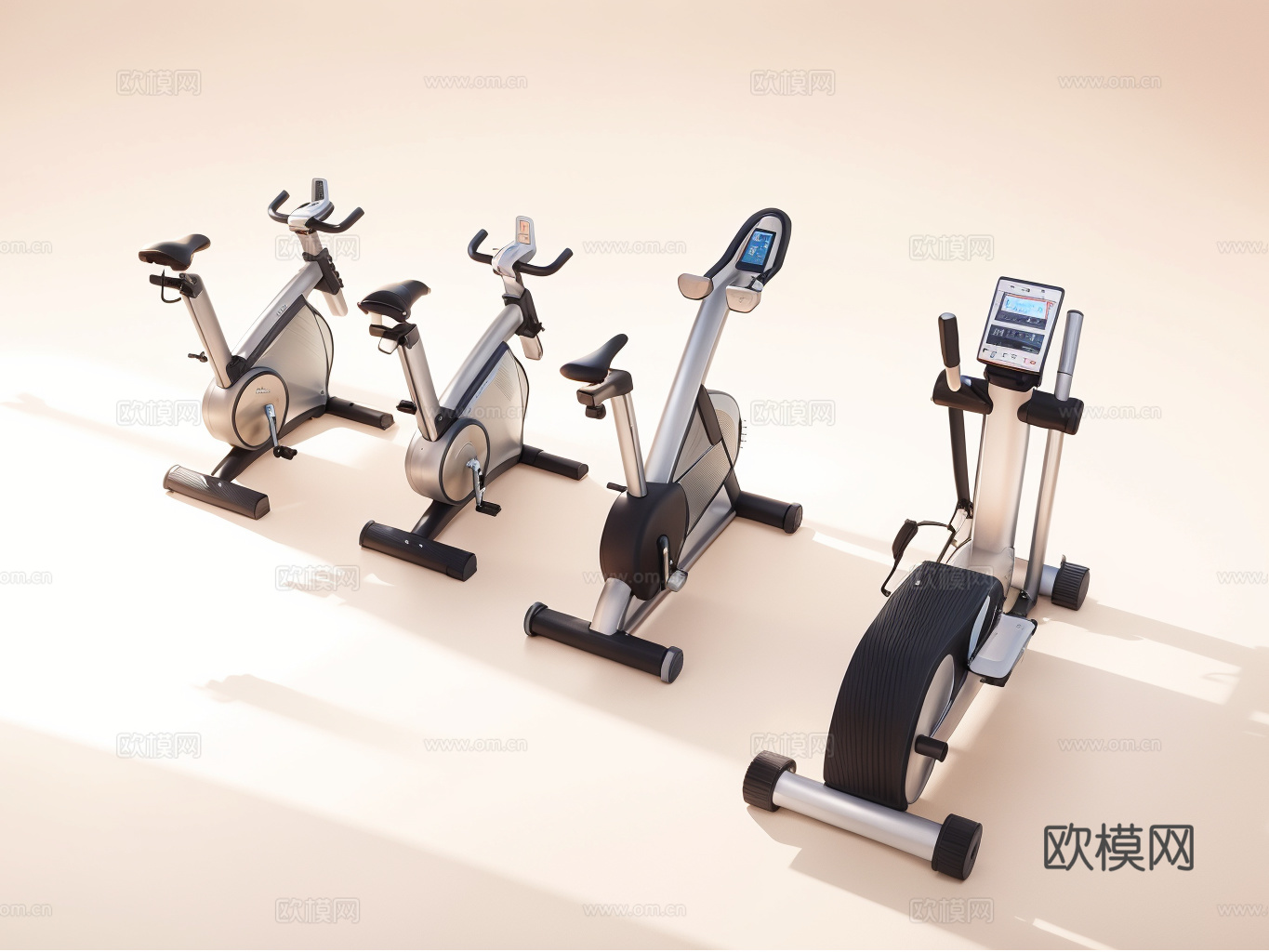 健身器材su模型