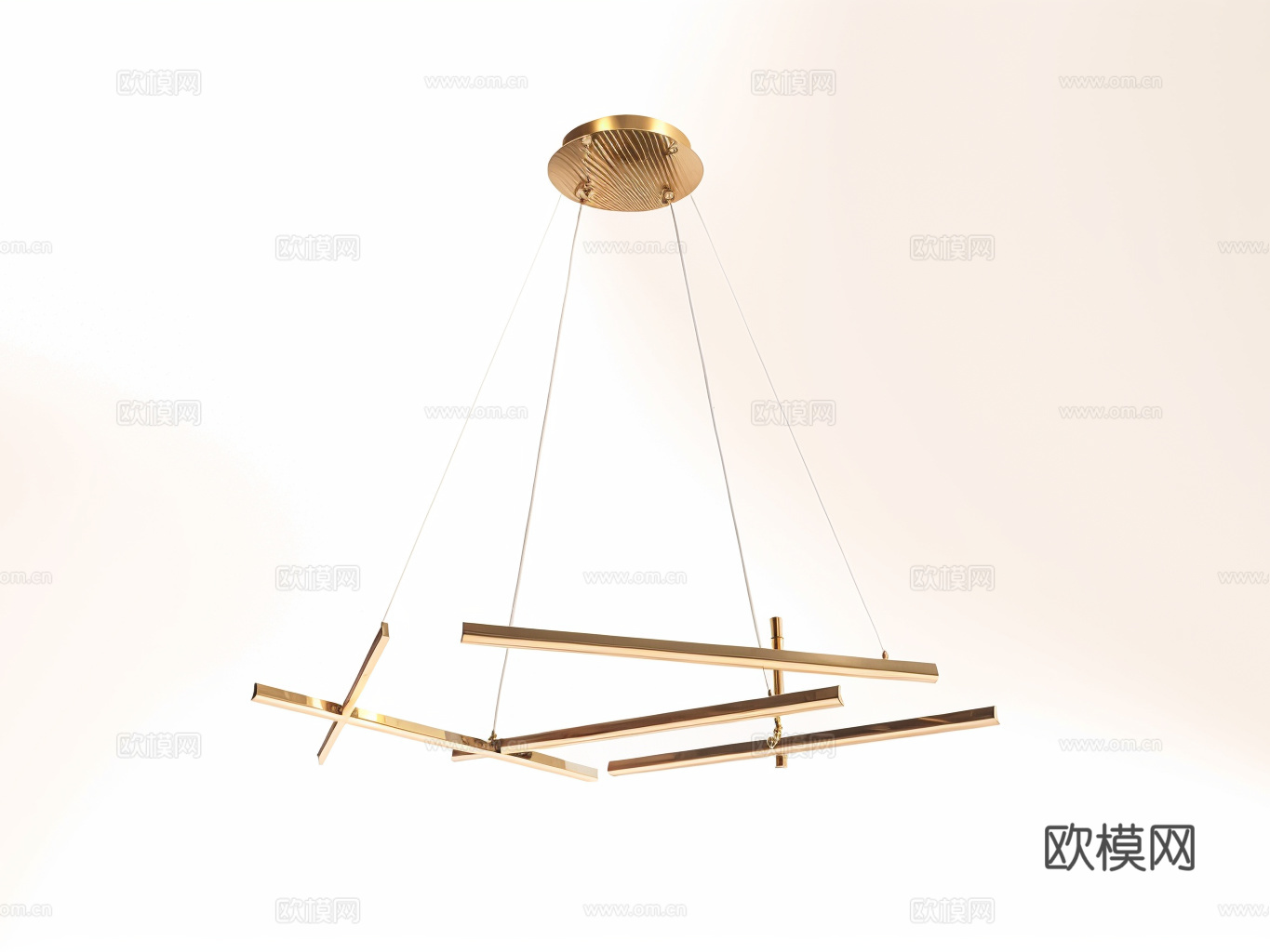 风格吊灯su模型