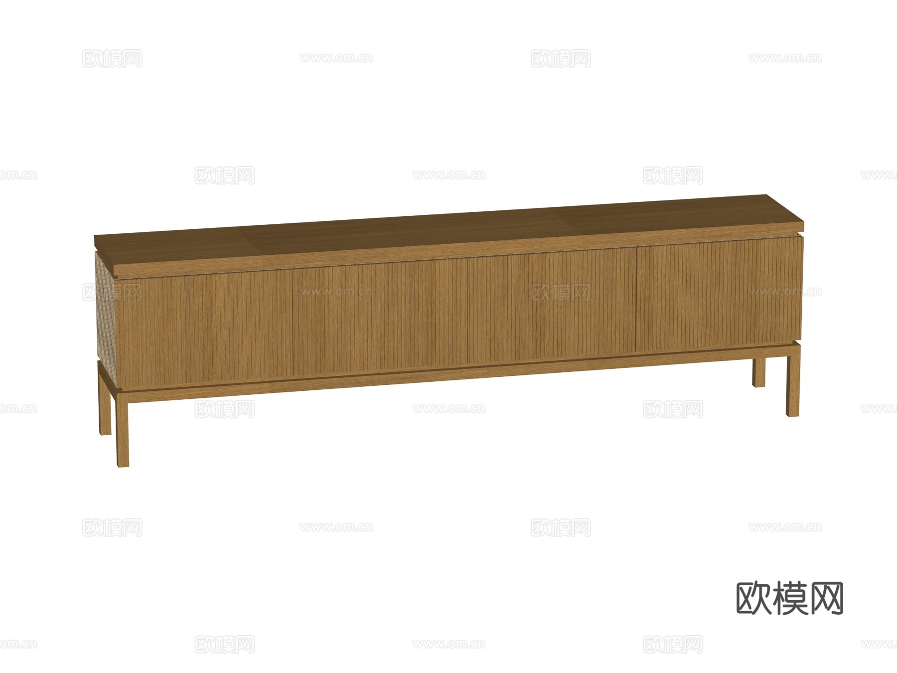 现代电视柜装饰柜su模型