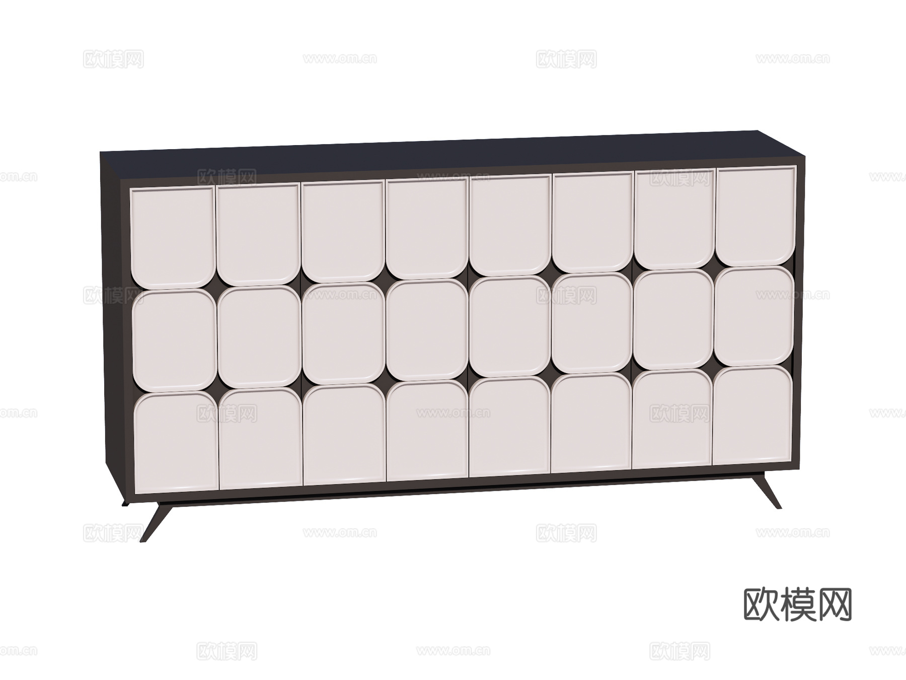 现代电视柜装饰柜su模型