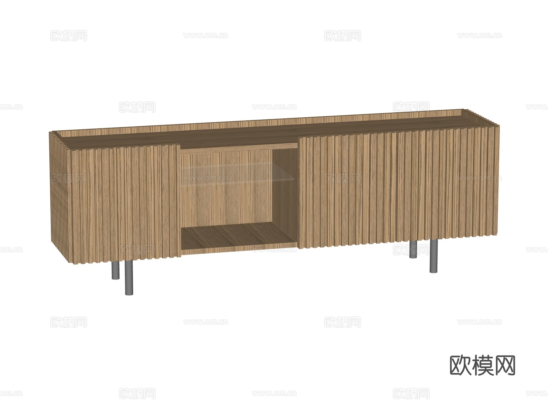 现代电视柜装饰柜su模型