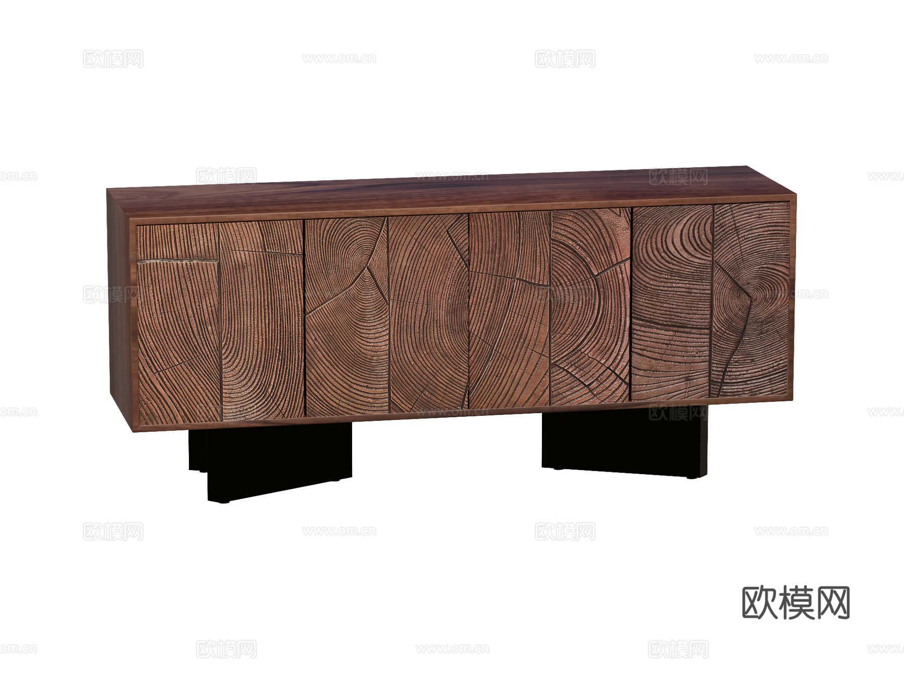 中古电视柜装饰柜su模型