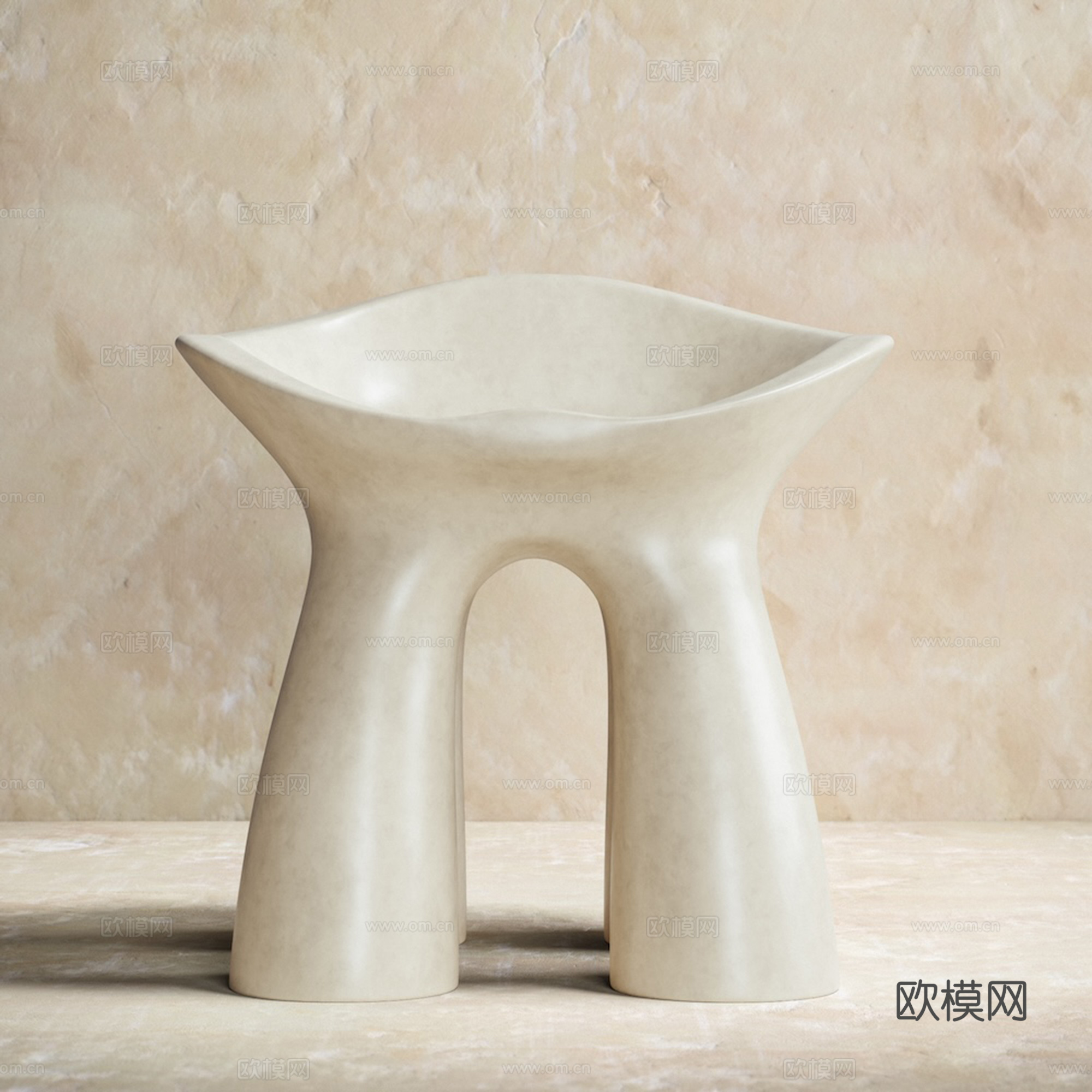 现代异形儿童单椅su模型