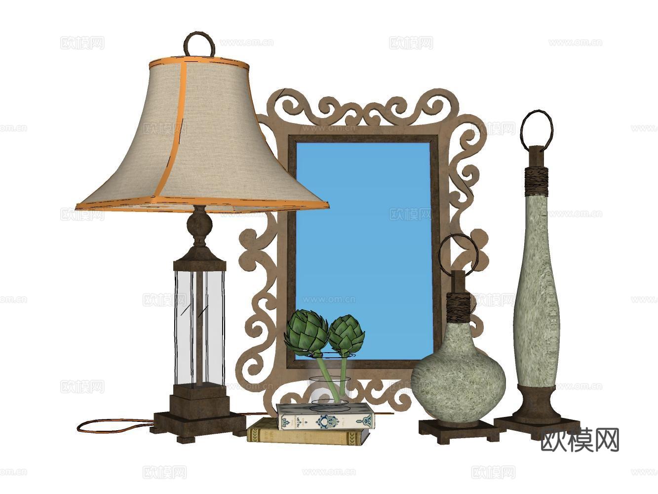 雕塑小品su模型