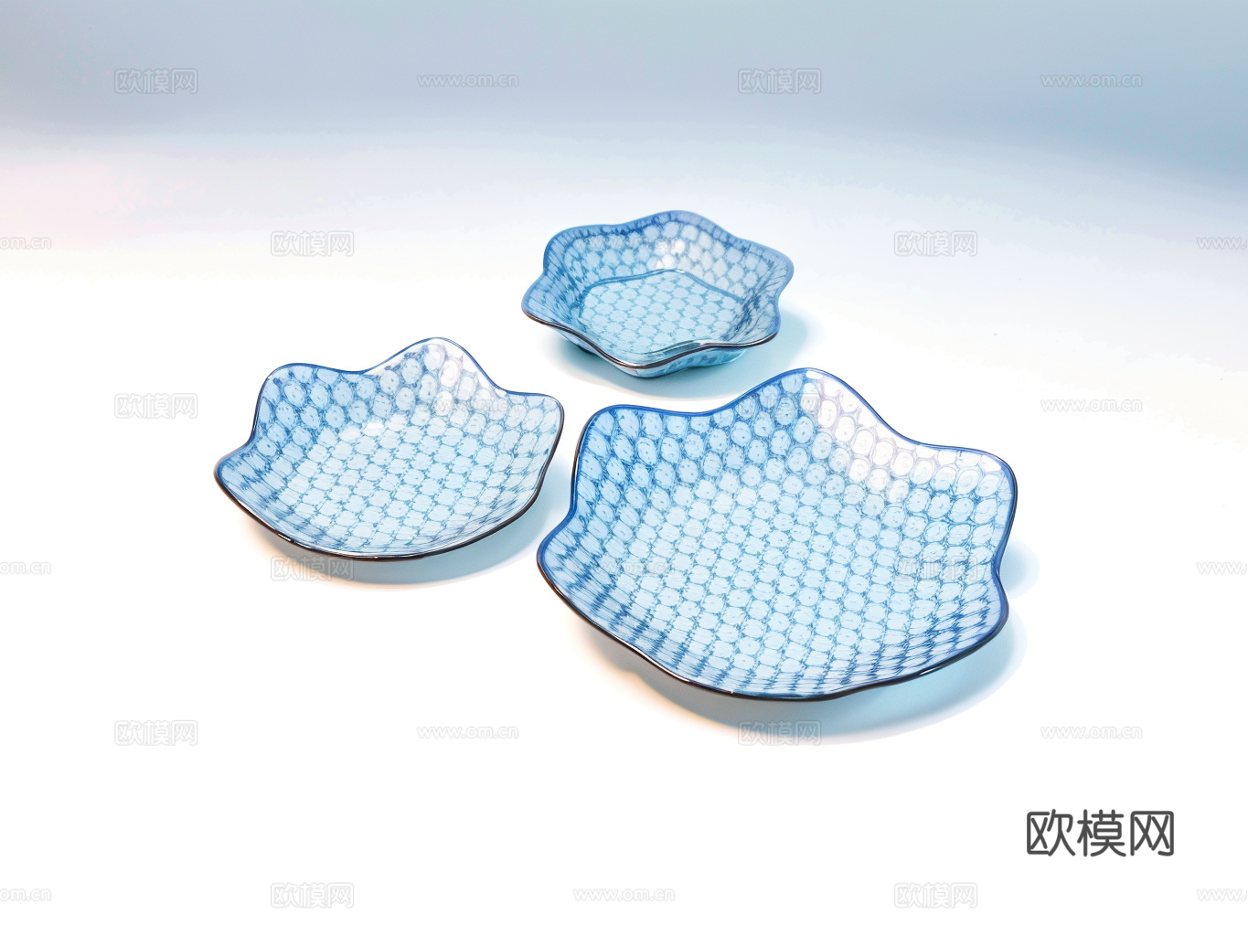 餐盘su模型下载（渲染图1）