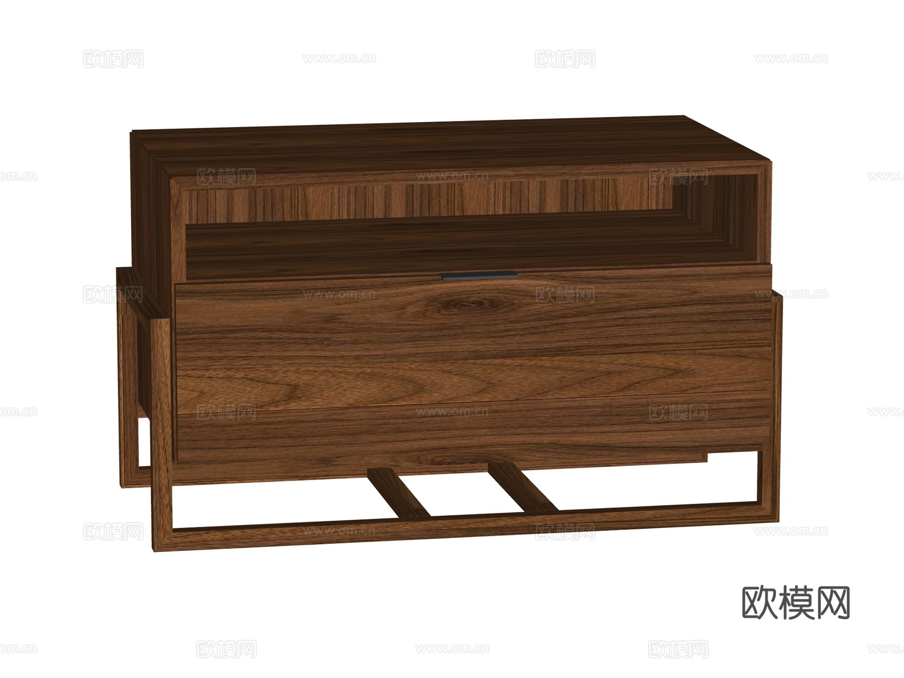 中古床头柜装饰柜角几边几su模型