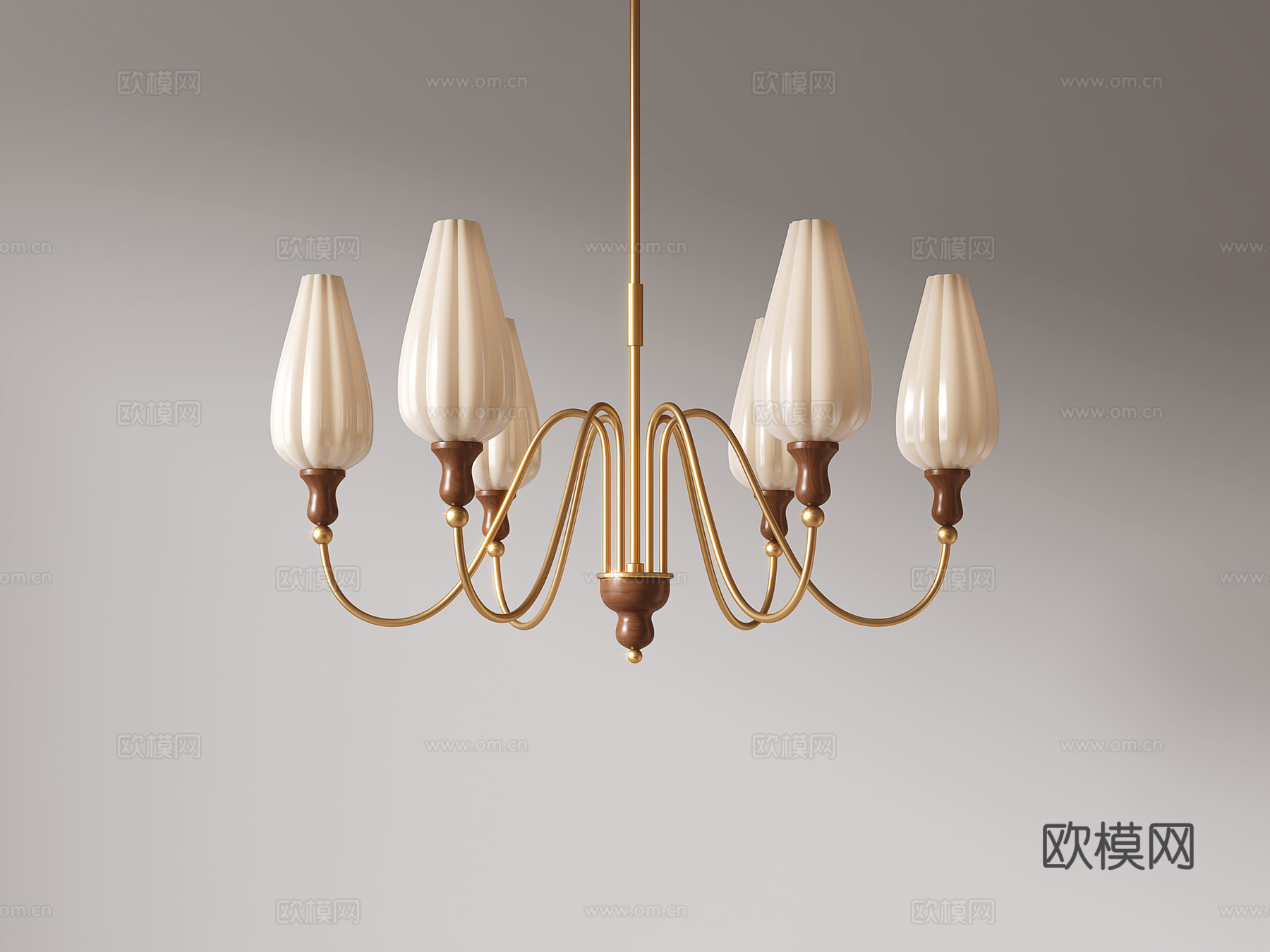 法式吊灯 餐厅吊灯su模型