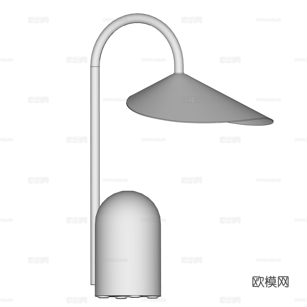 Arum Portable Lamp现代台灯 金属台灯 包豪su模型