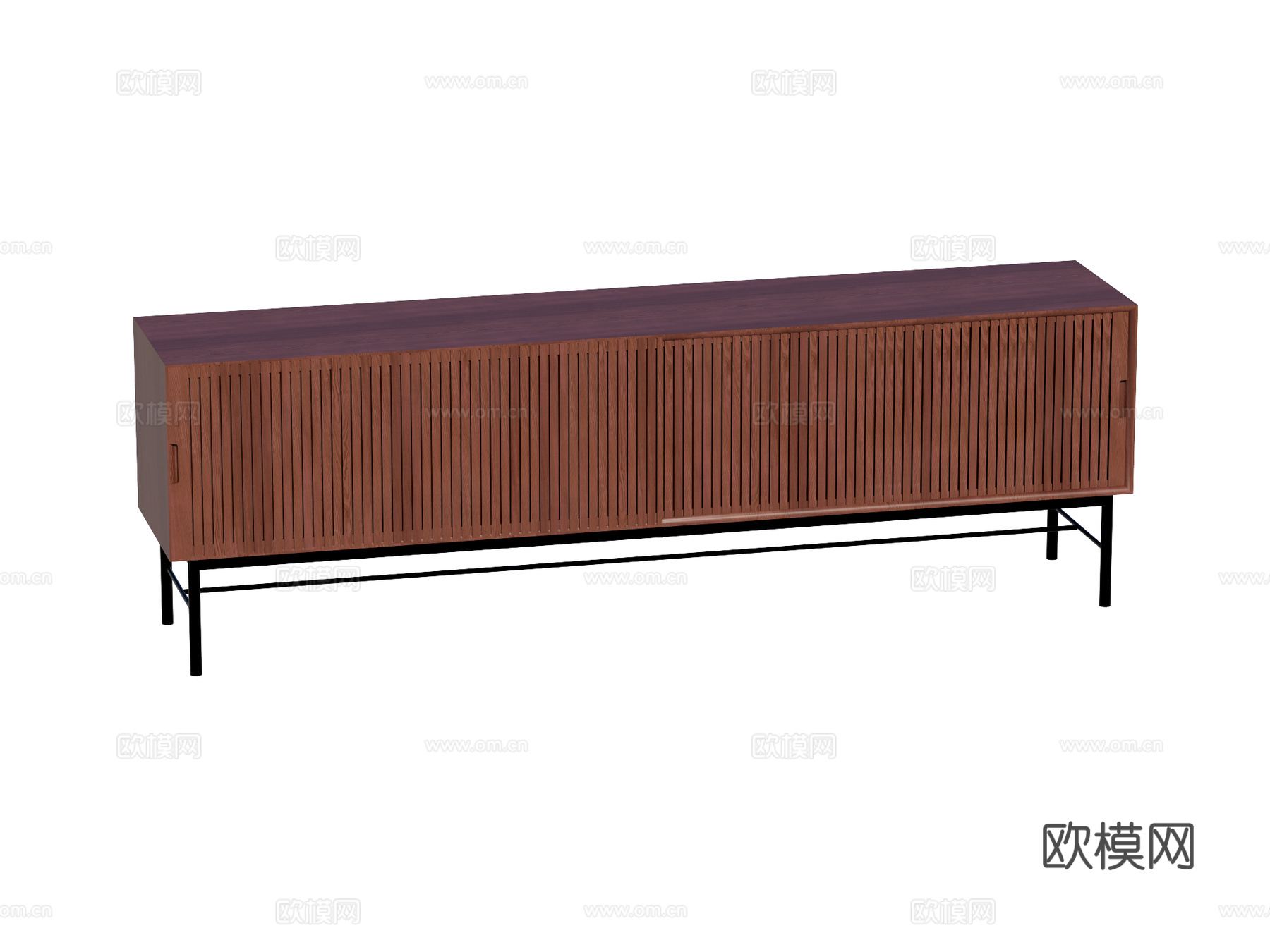 现代电视柜装饰柜su模型