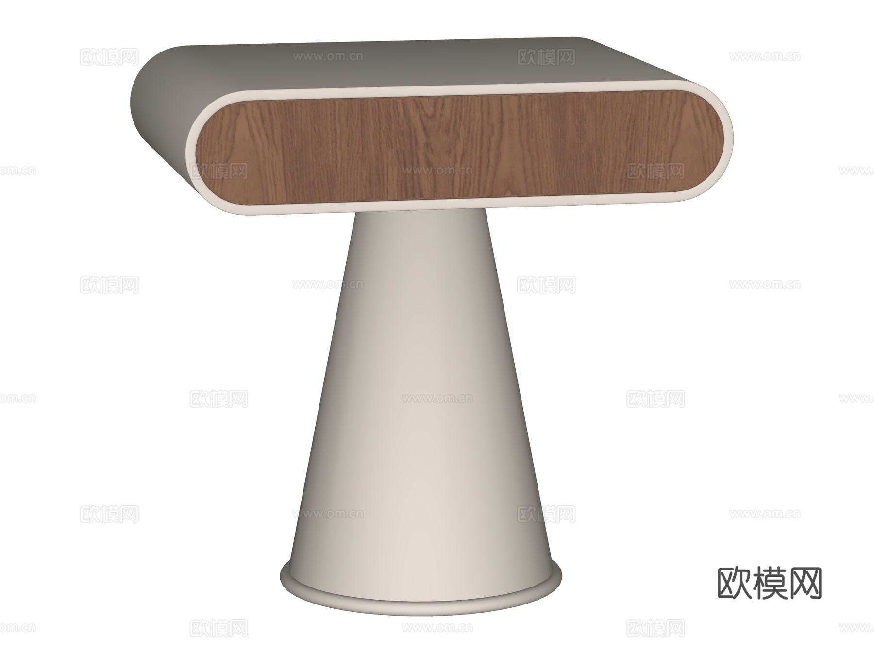 现代床头柜装饰柜角几边几su模型