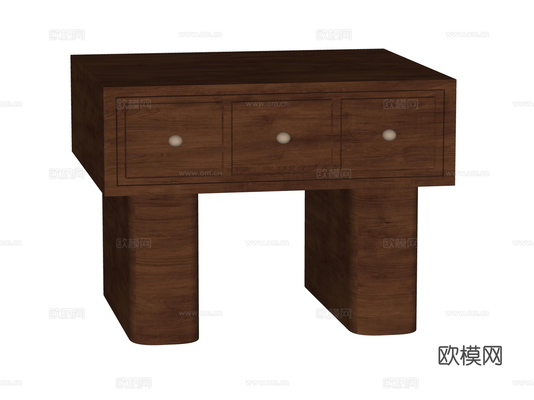 中古床头柜装饰柜角几边几su模型