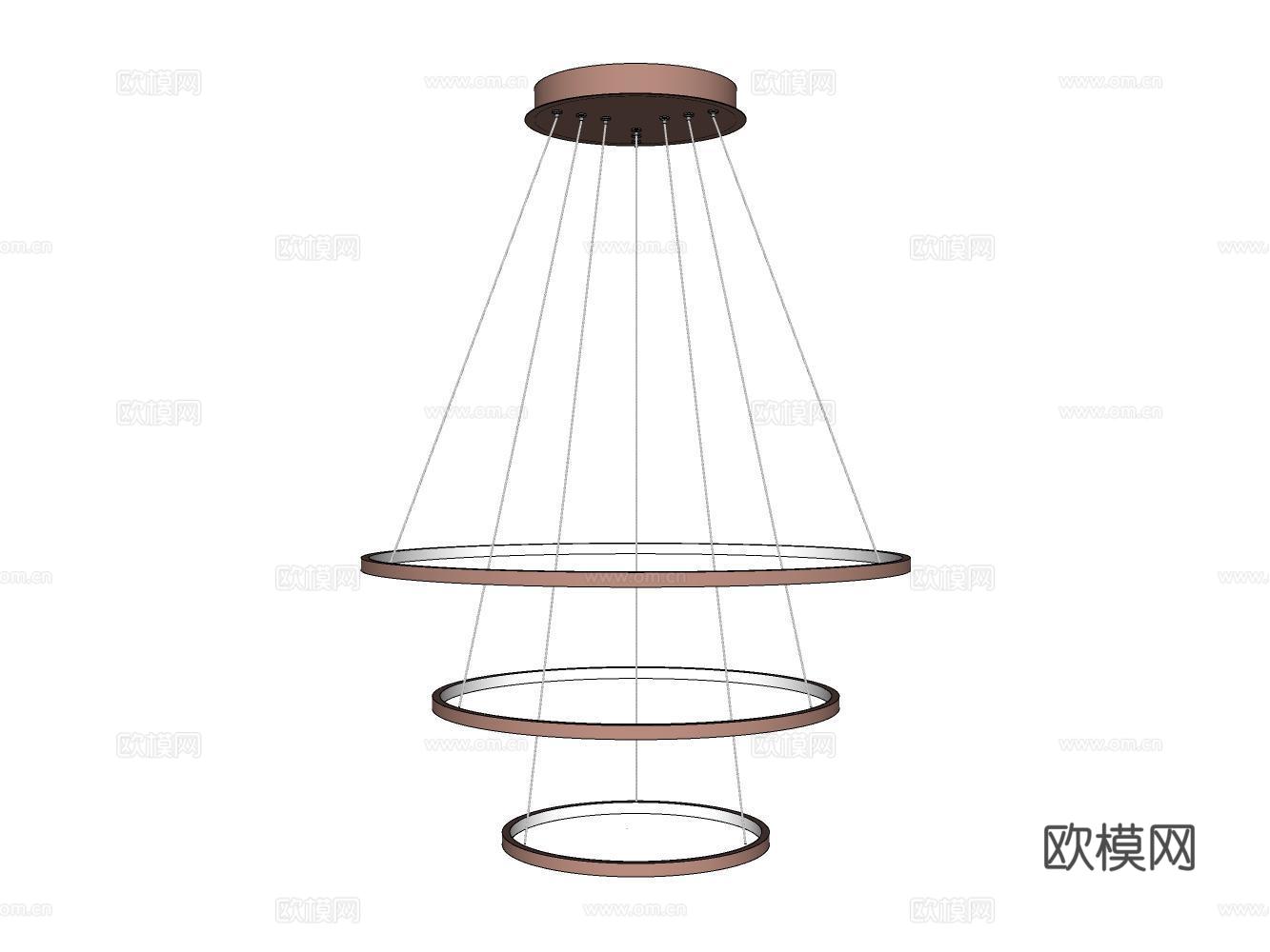 吊灯su模型下载（渲染图2）
