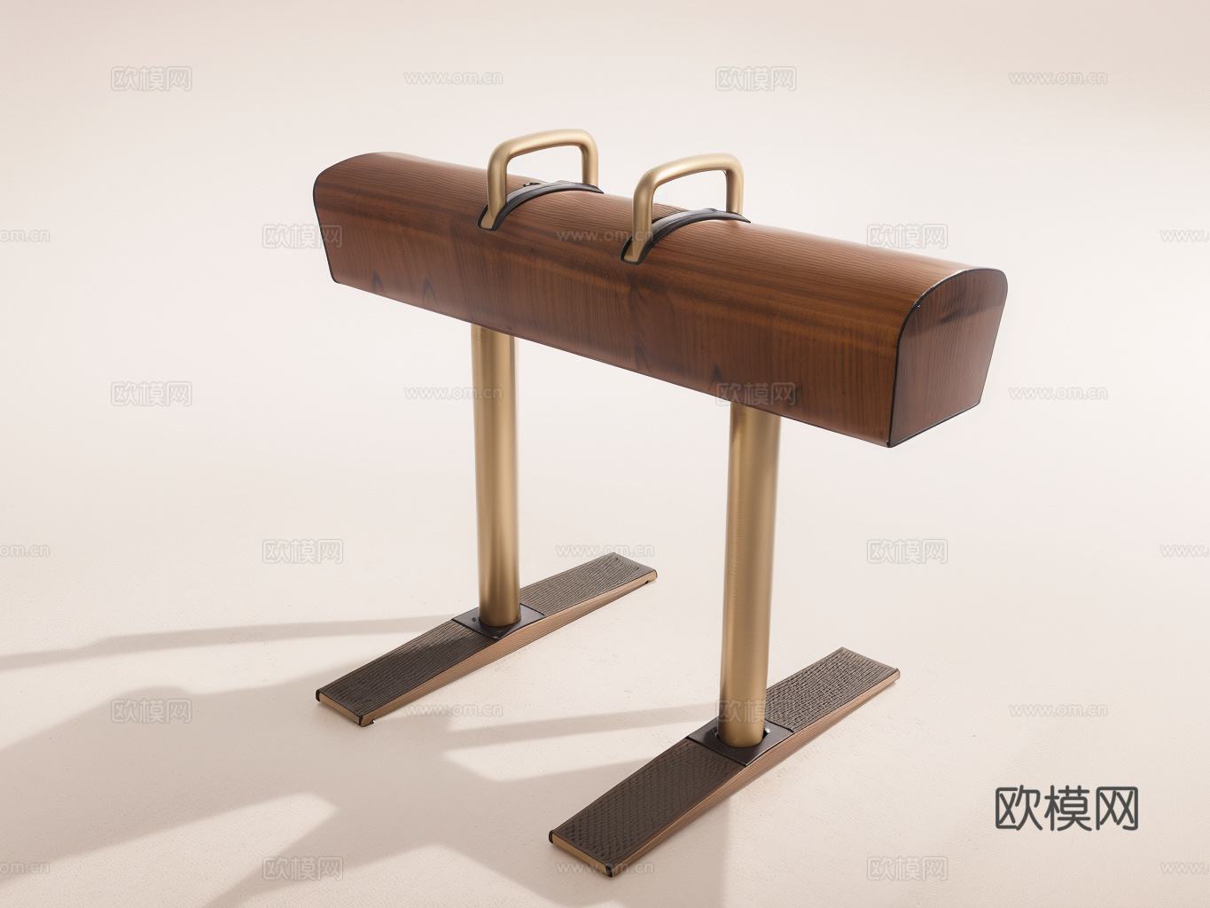 健身器材su模型下载（渲染图1）