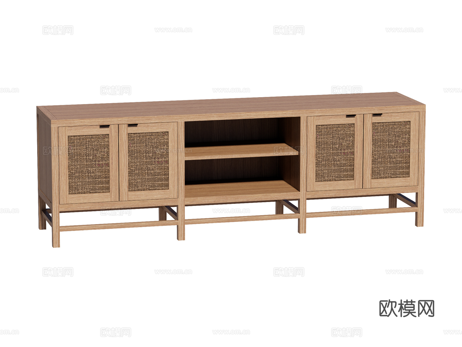 中古电视柜装饰柜su模型