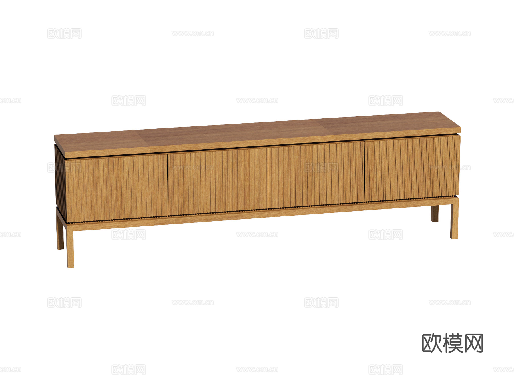 现代电视柜装饰柜su模型