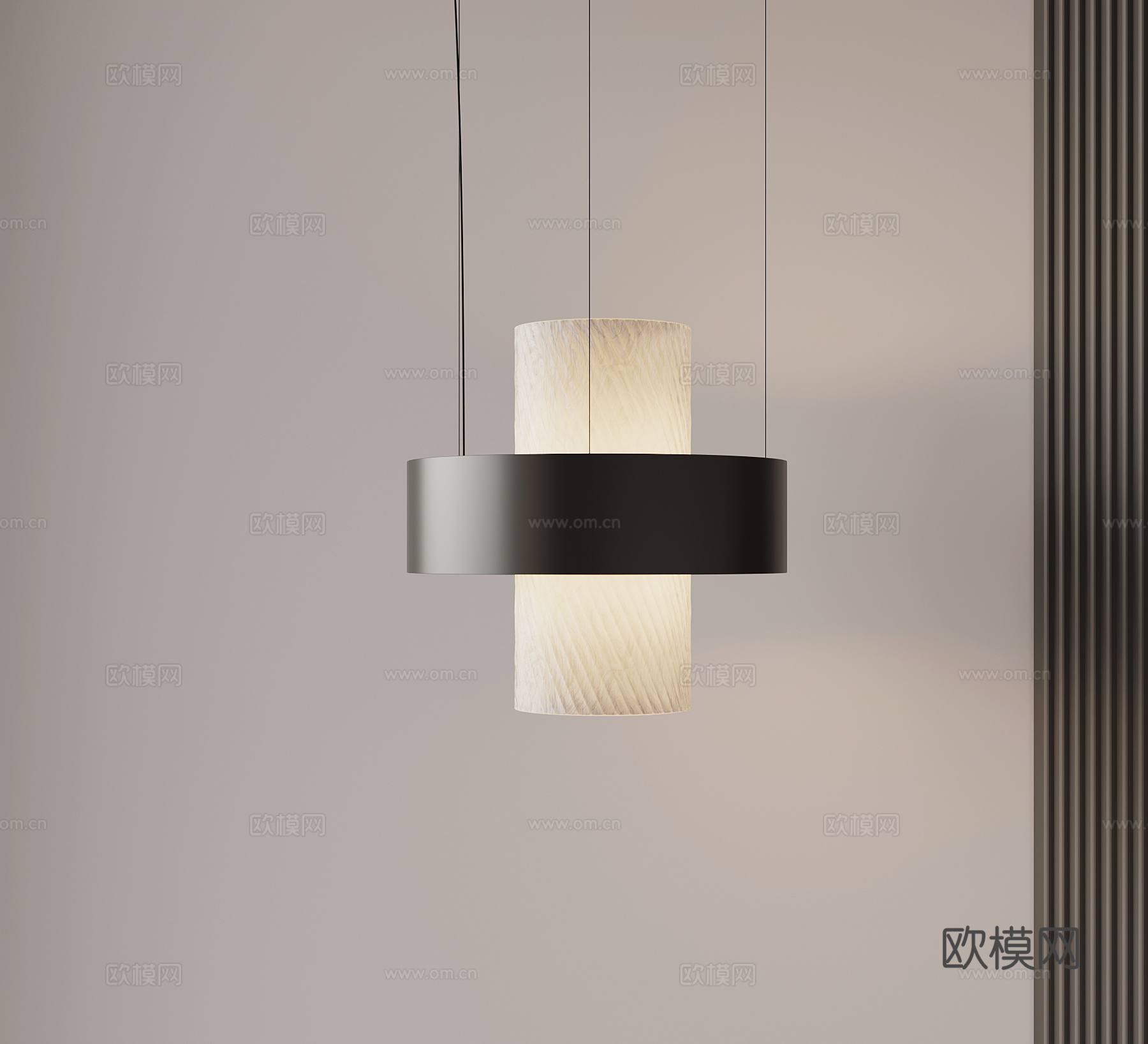 现代意式吊灯 小吊灯su模型