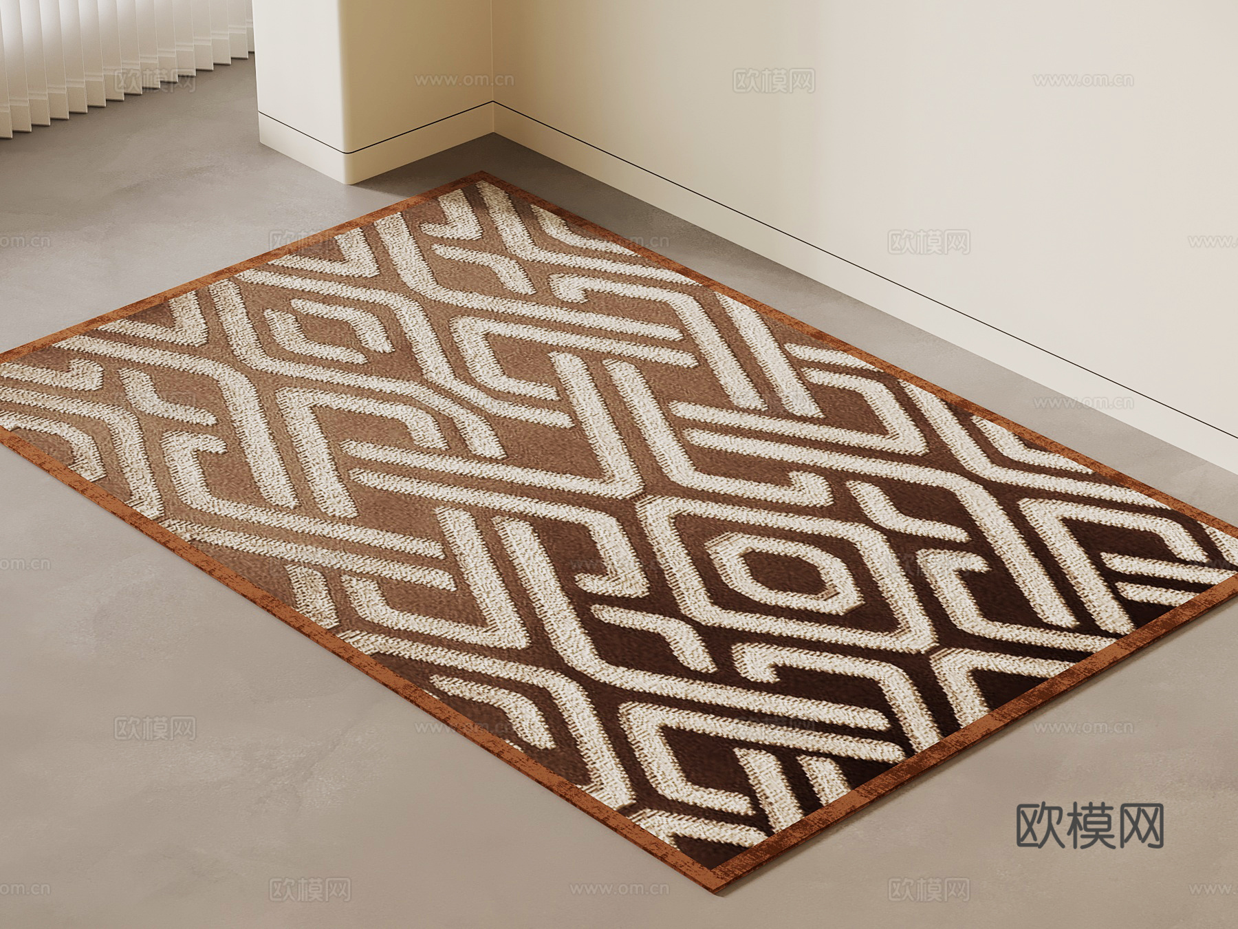 法式复古地毯su模型