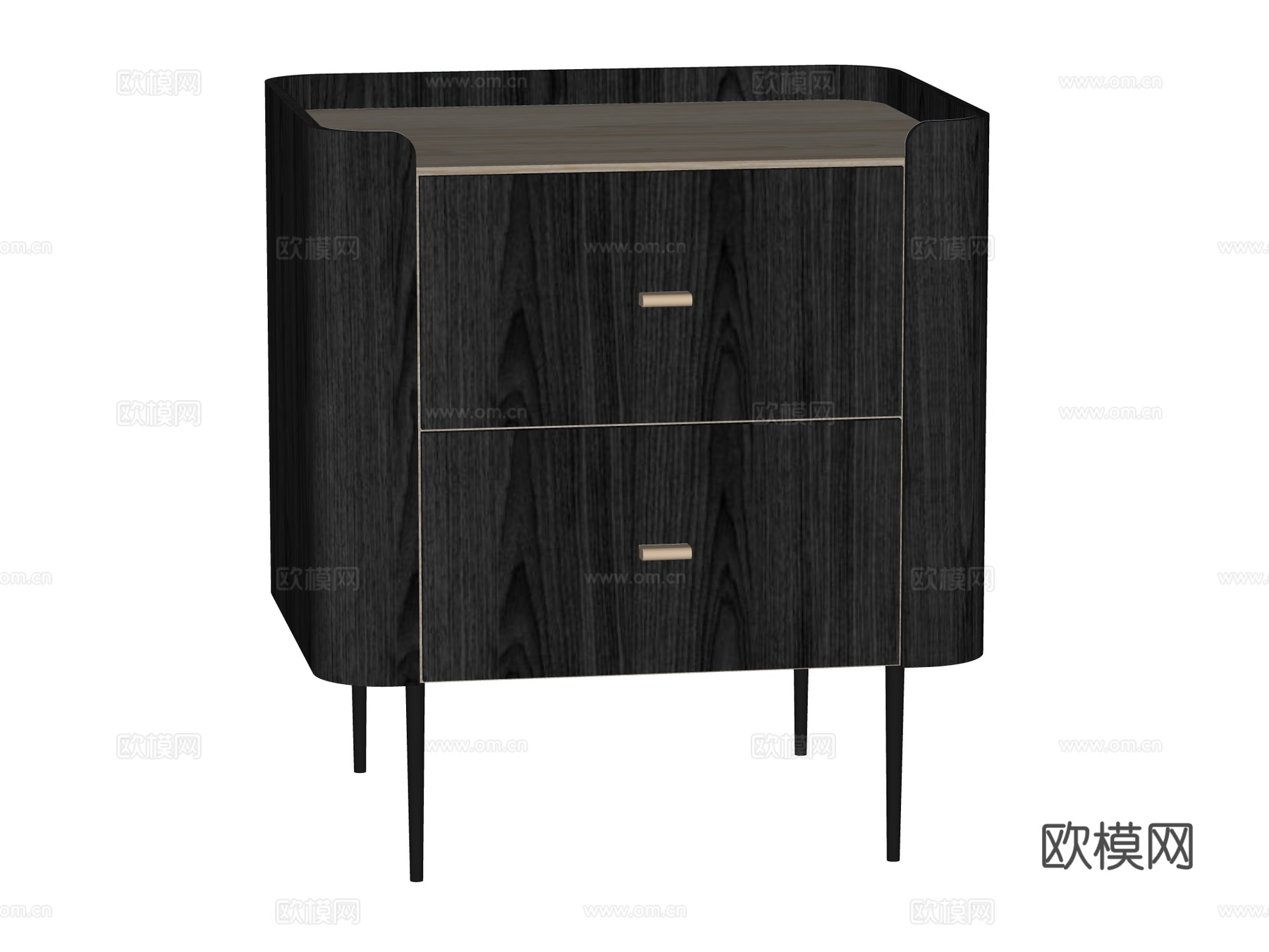 现代床头柜装饰柜角几边几su模型