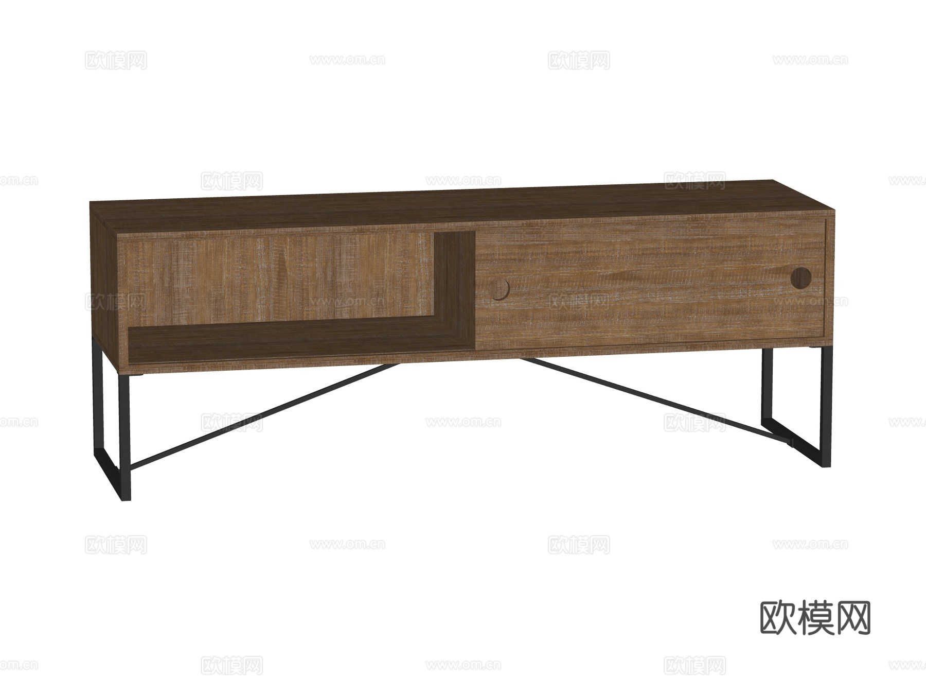 中古电视柜装饰柜su模型