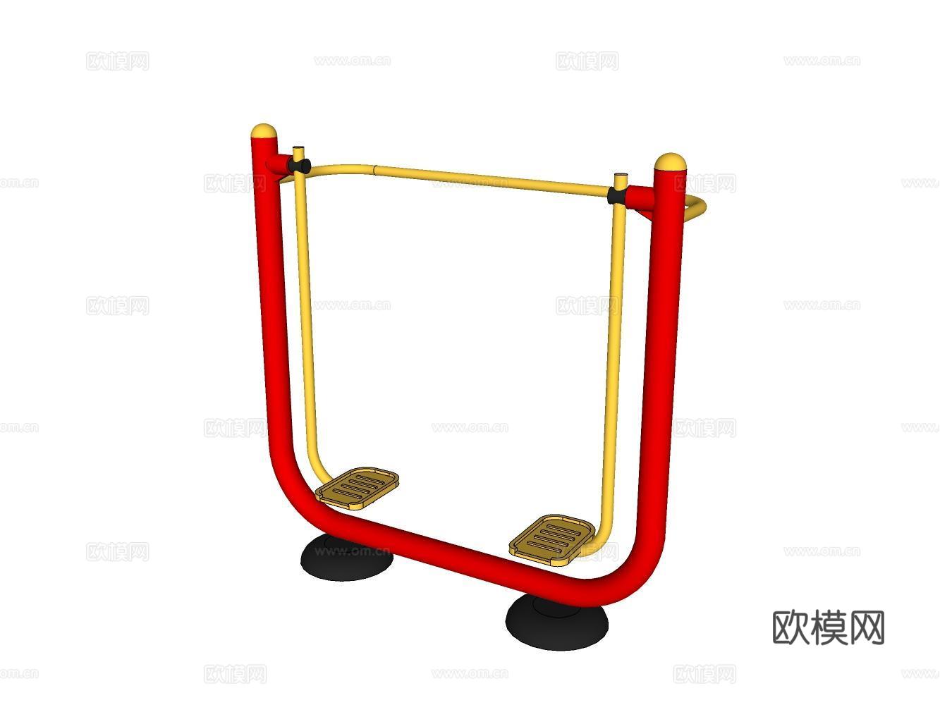 健身器材su模型