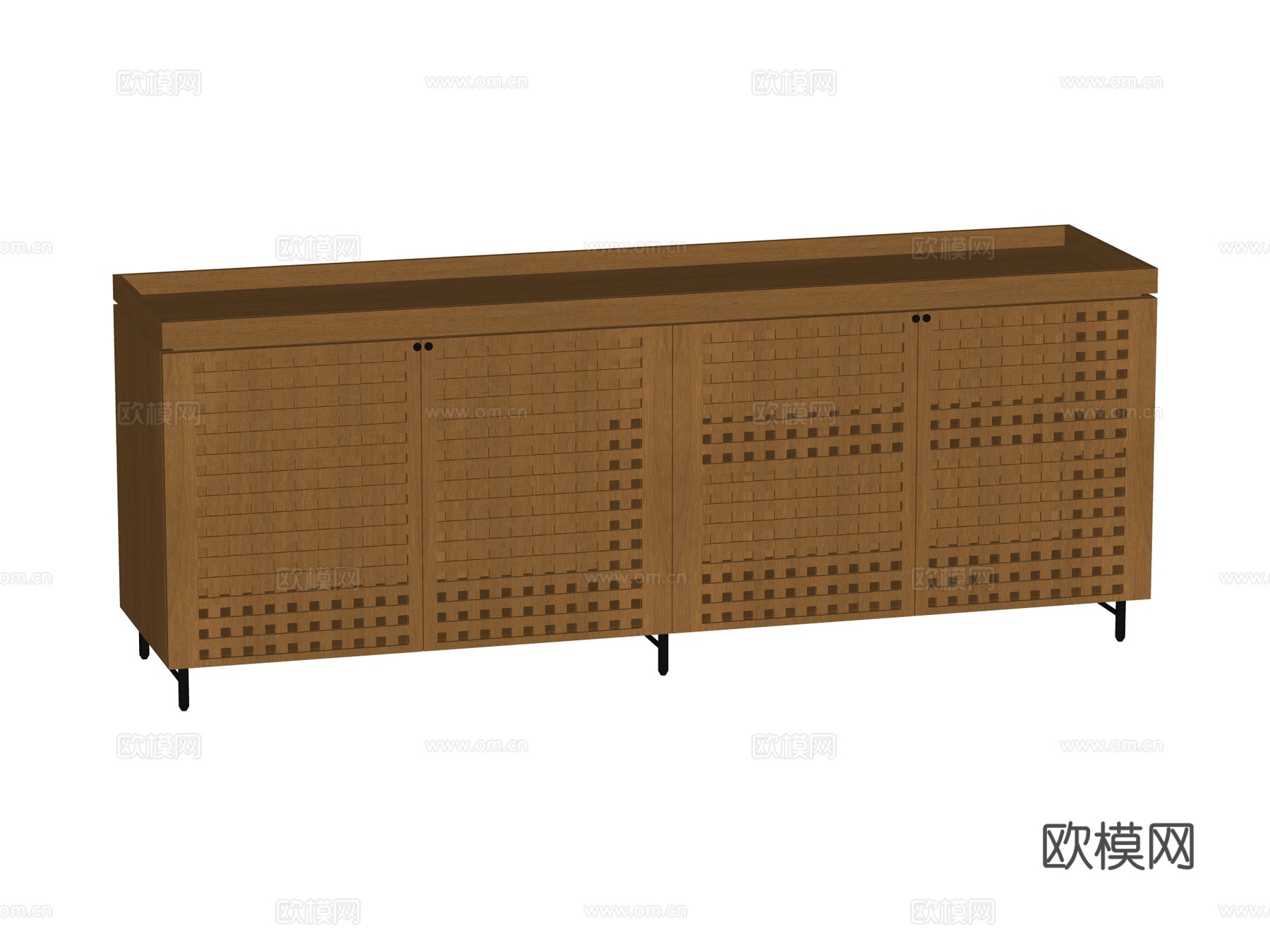 中古电视柜装饰柜su模型