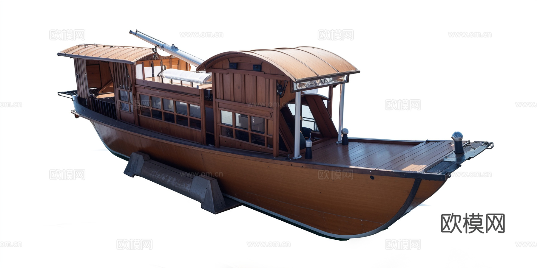 船屋船舫su模型