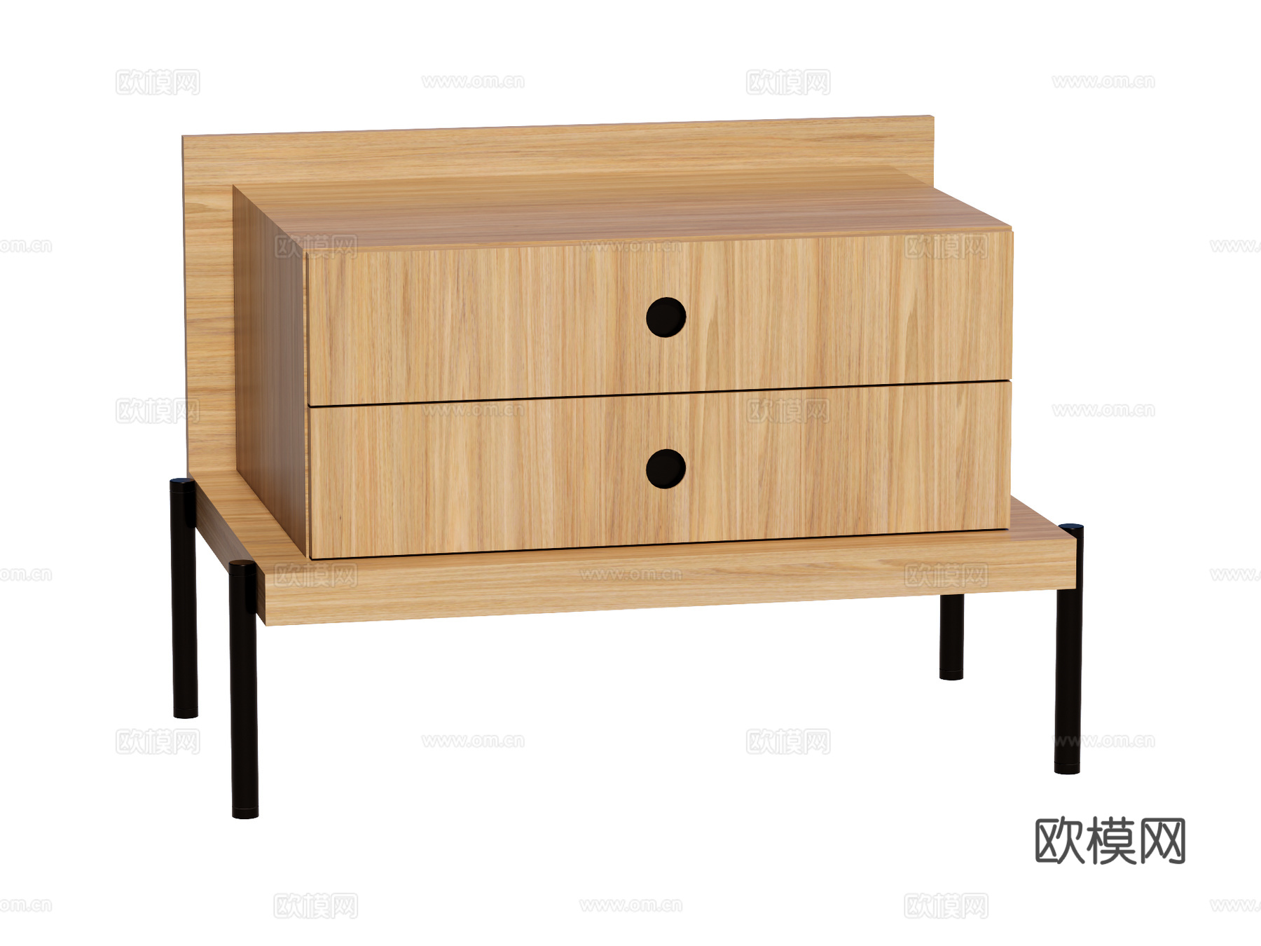 现代床头柜装饰柜角几边几su模型