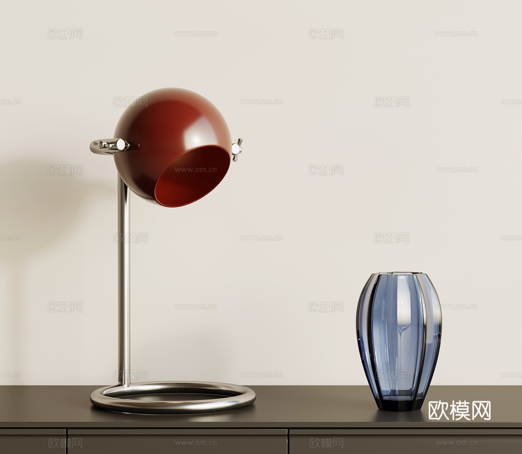 现代台灯 儿童台灯su模型