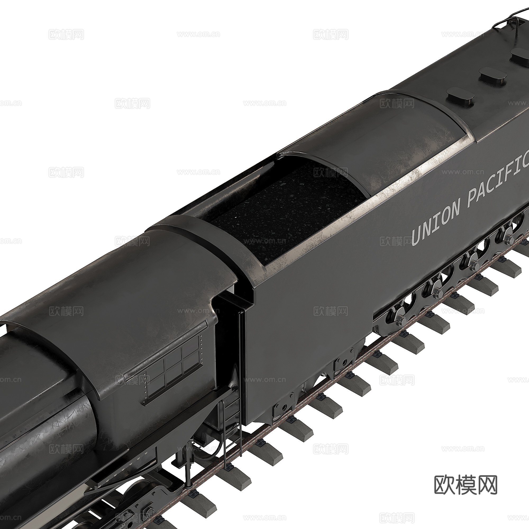 Union Pacific big boy train免费3d模型下载（渲染图5）