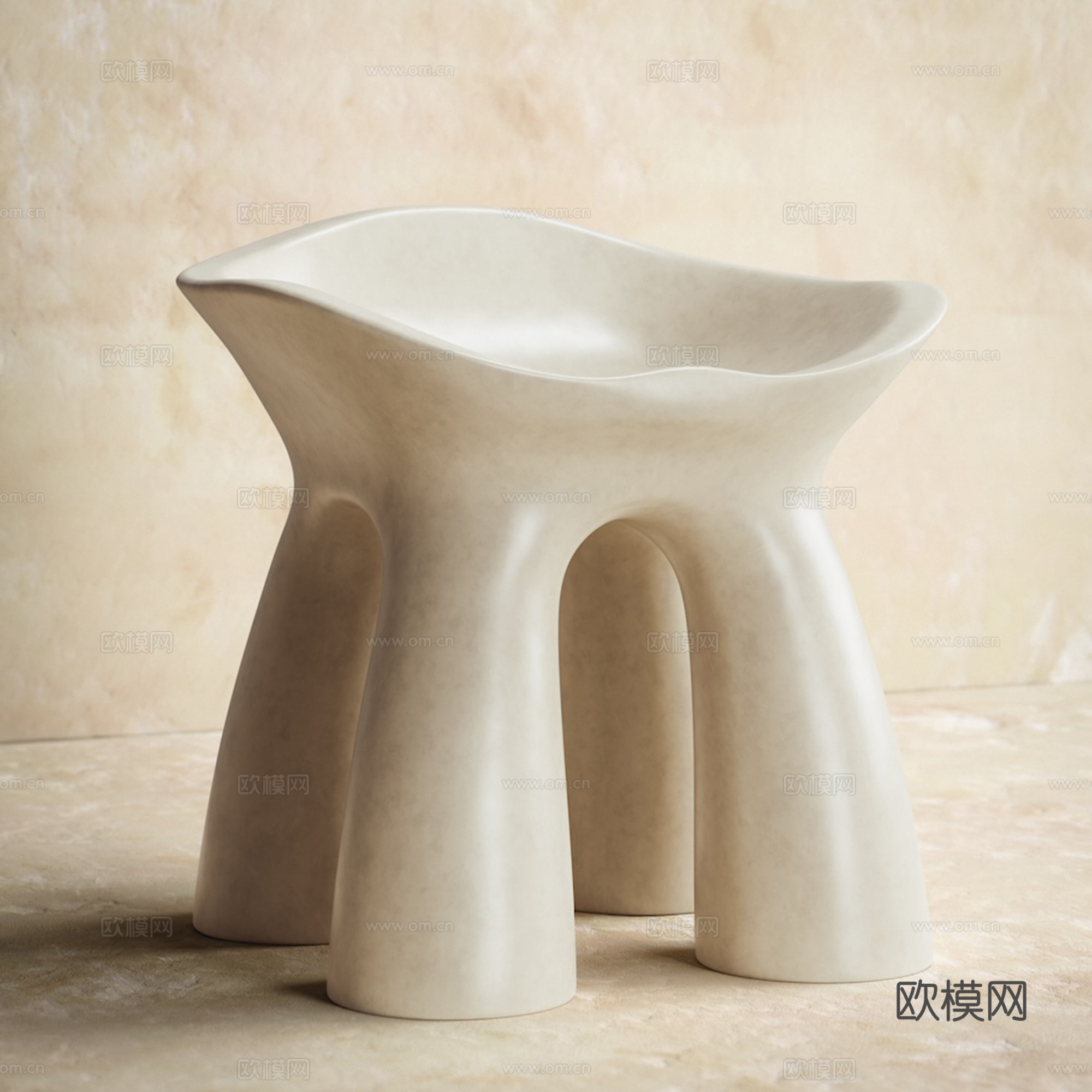 现代异形儿童单椅su模型