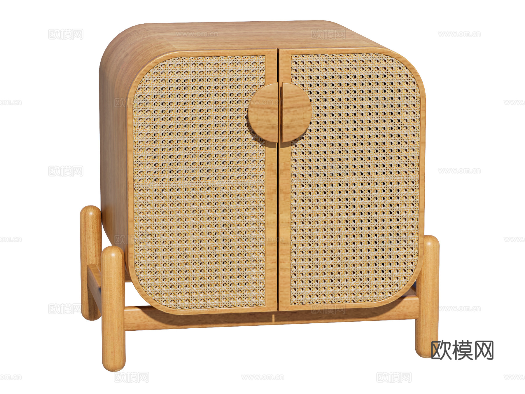 中古床头柜装饰柜角几边几su模型