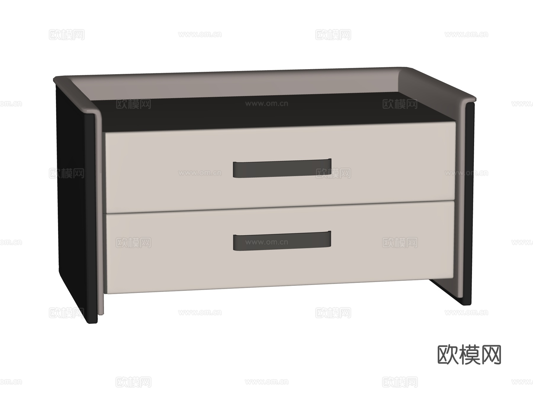 现代床头柜装饰柜角几边几su模型