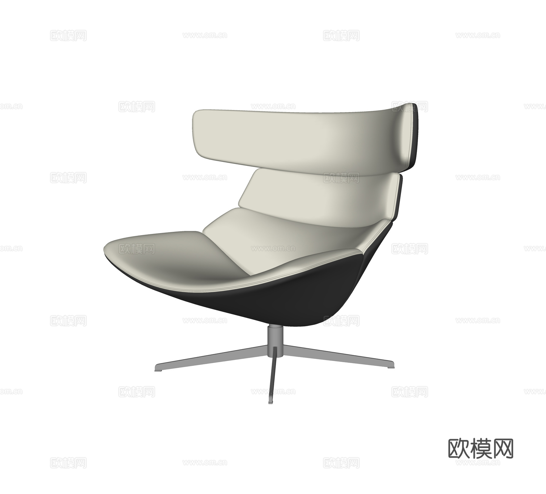 意式轻奢休闲椅su模型