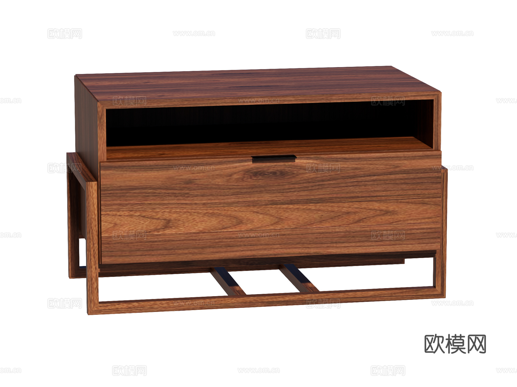 中古床头柜装饰柜角几边几su模型