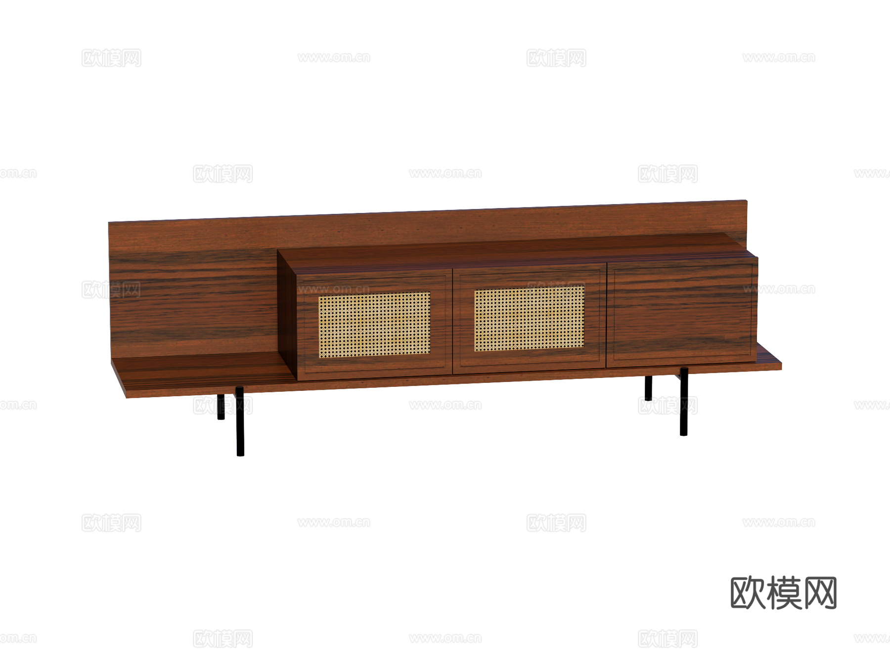 中古电视柜装饰柜su模型