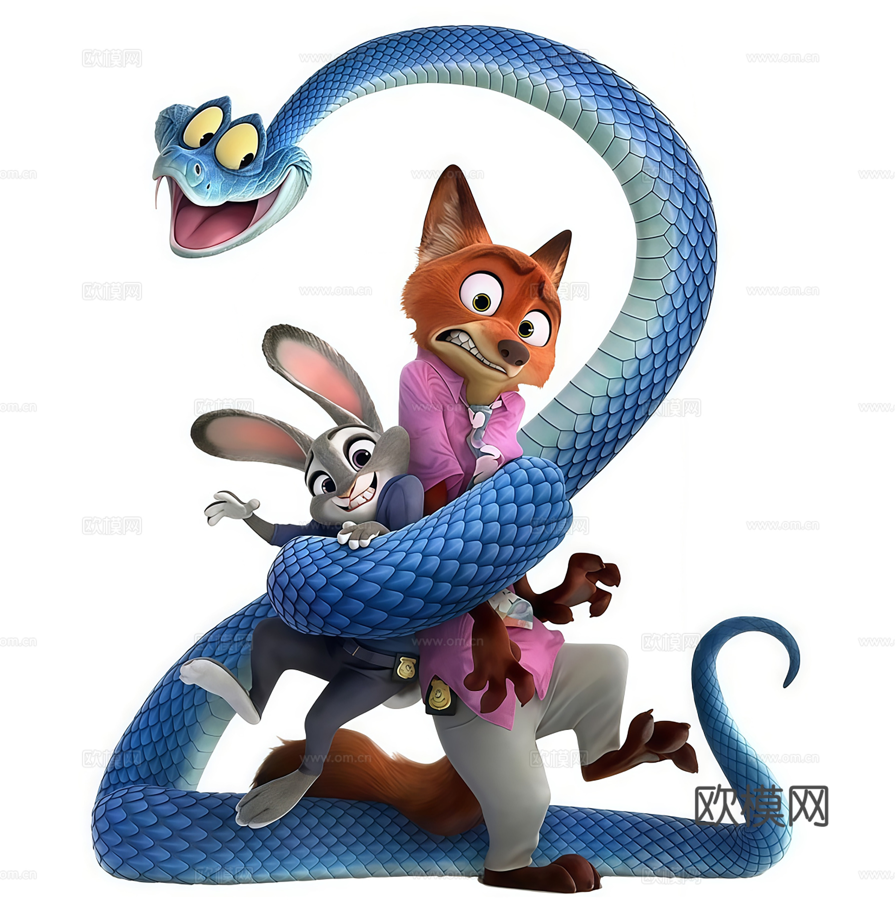 网红打卡动物玩 商场电影网红装饰 电影院网红玩偶su模型