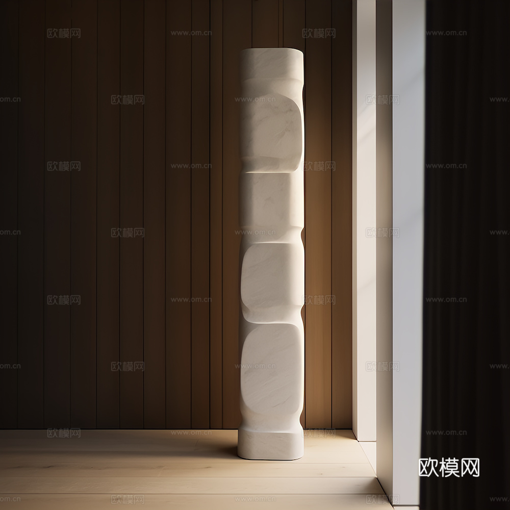 石材雕塑摆件su模型