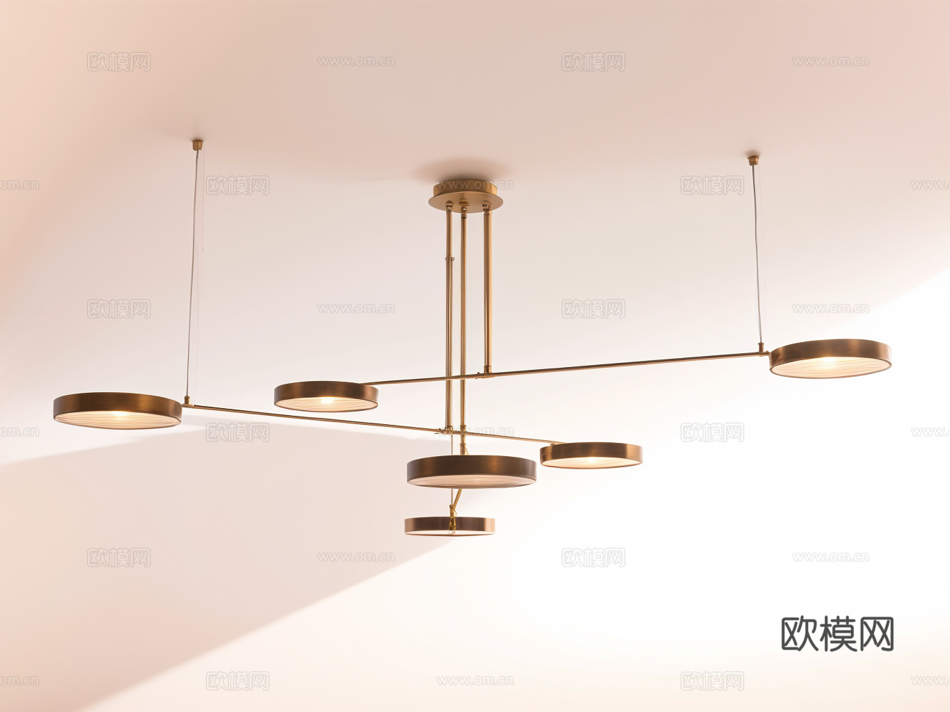 风格吊灯su模型