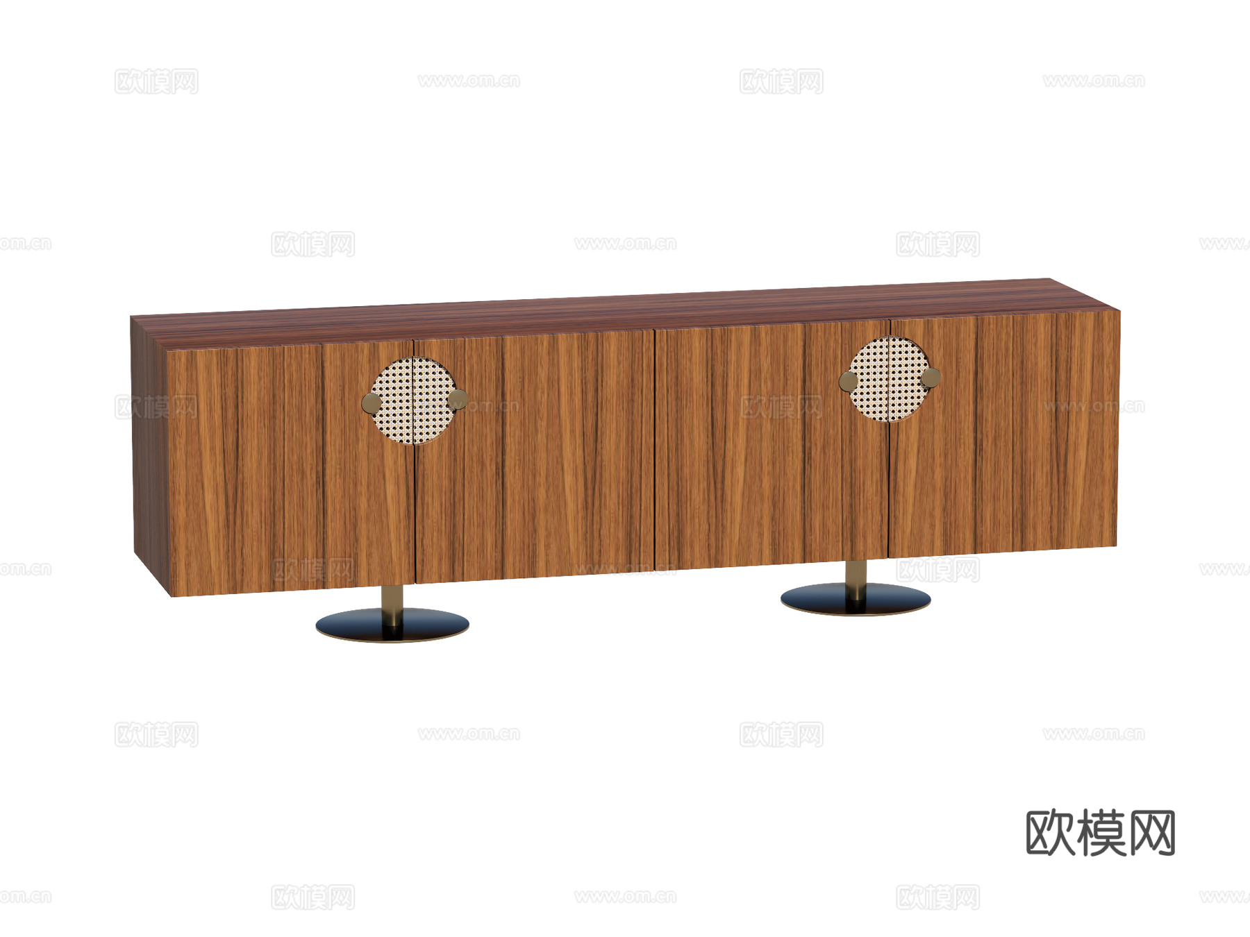 现代电视柜装饰柜su模型