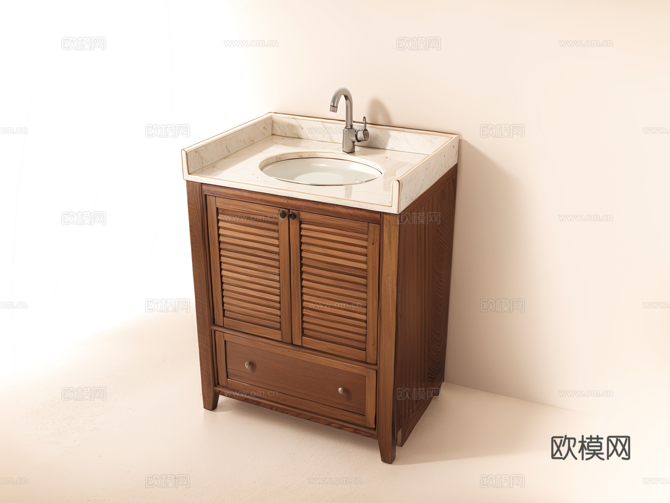 洗漱台su模型
