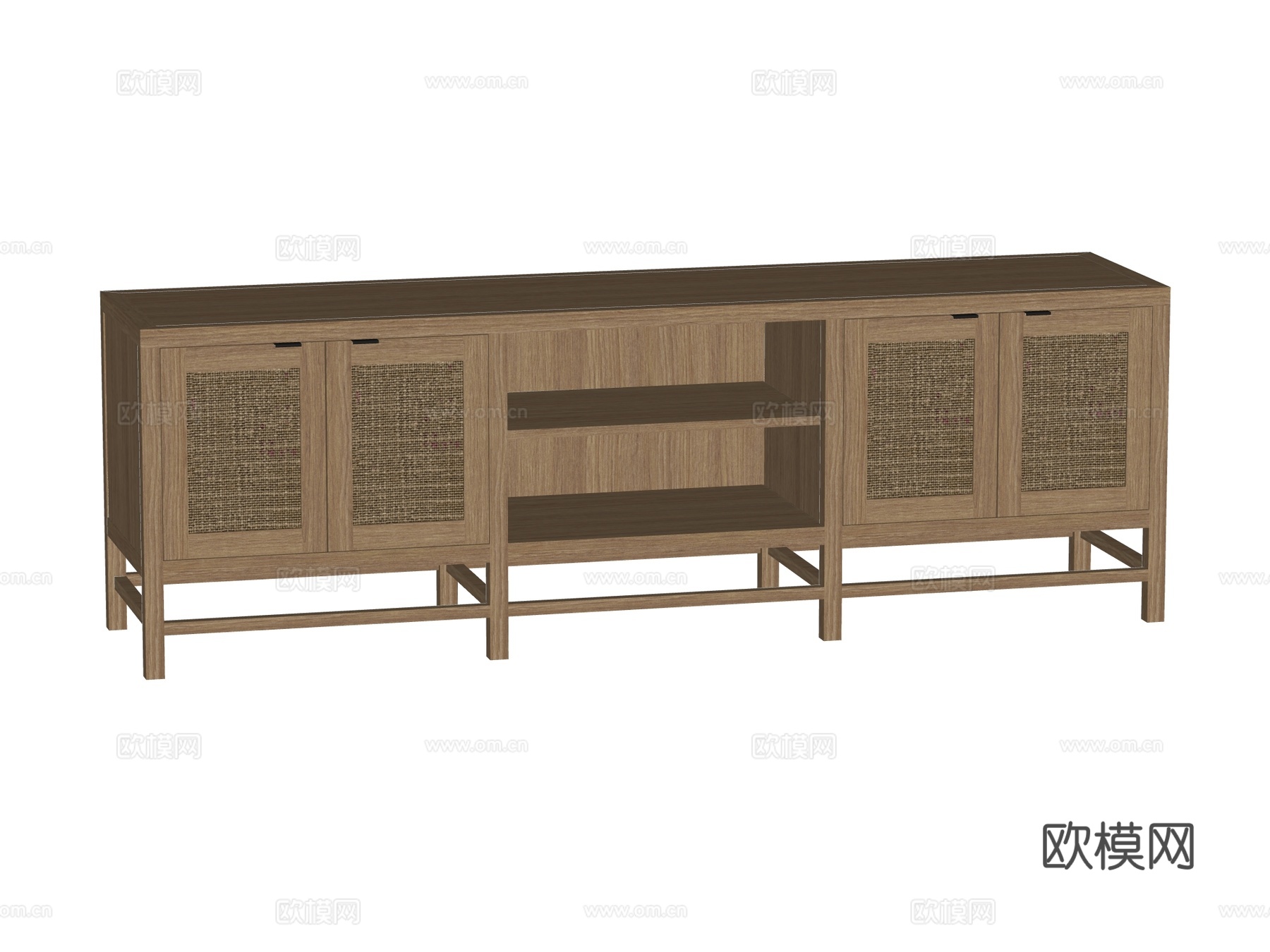 中古电视柜装饰柜su模型