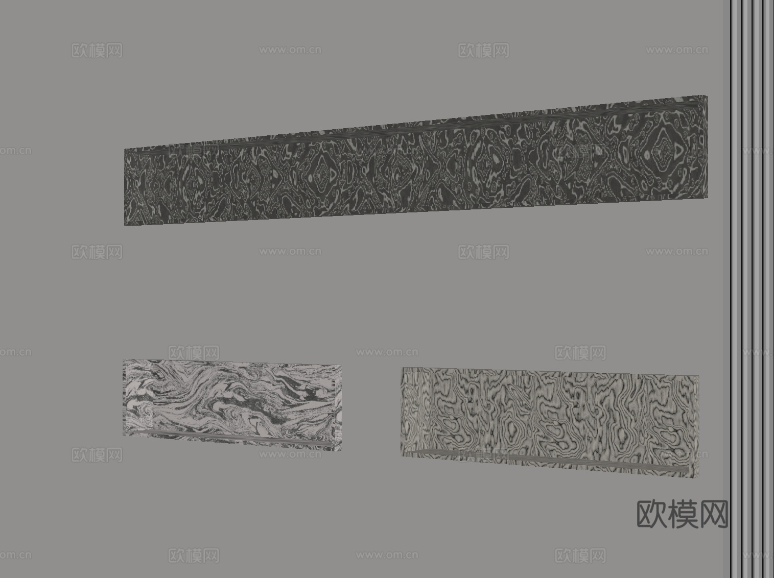 现代意式壁灯 极简壁灯su模型