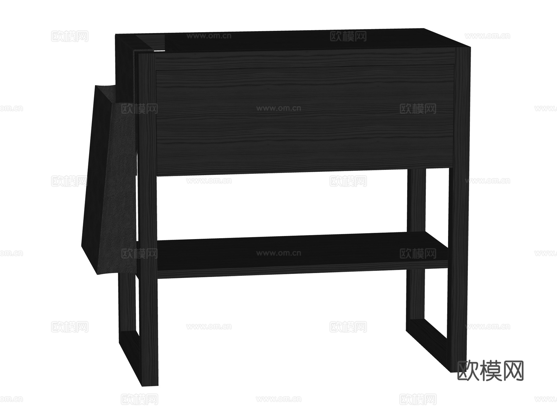 现代床头柜装饰柜角几边几su模型