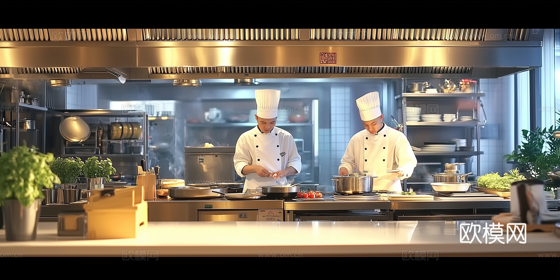 现代厨房_现代厨房明档贴图