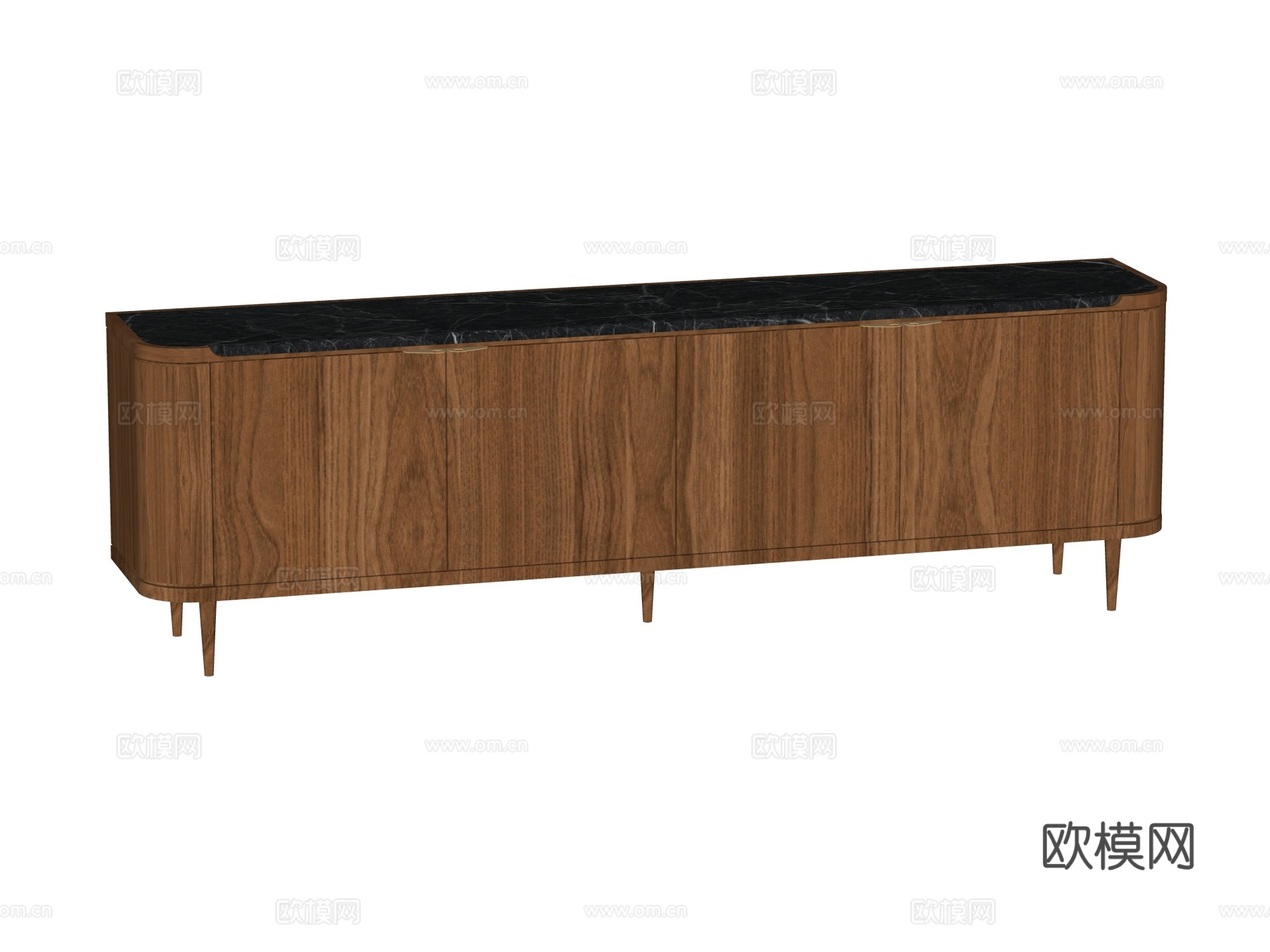 中古电视柜装饰柜su模型